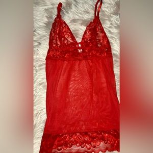 Red babydoll lingerie size:L